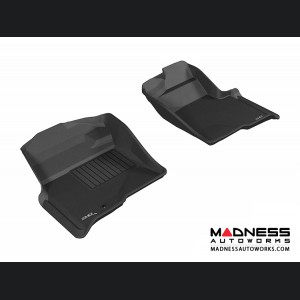 Ford F-150 Regular/ Supercab/ Supercrew Floor Mats (Set of 2) - Front - Black by 3D MAXpider